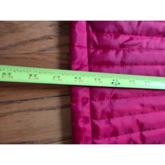 Iactive Womans Red Quilted Jacket 2X Acrylic & Polyester Blend - Picture 6 of 7